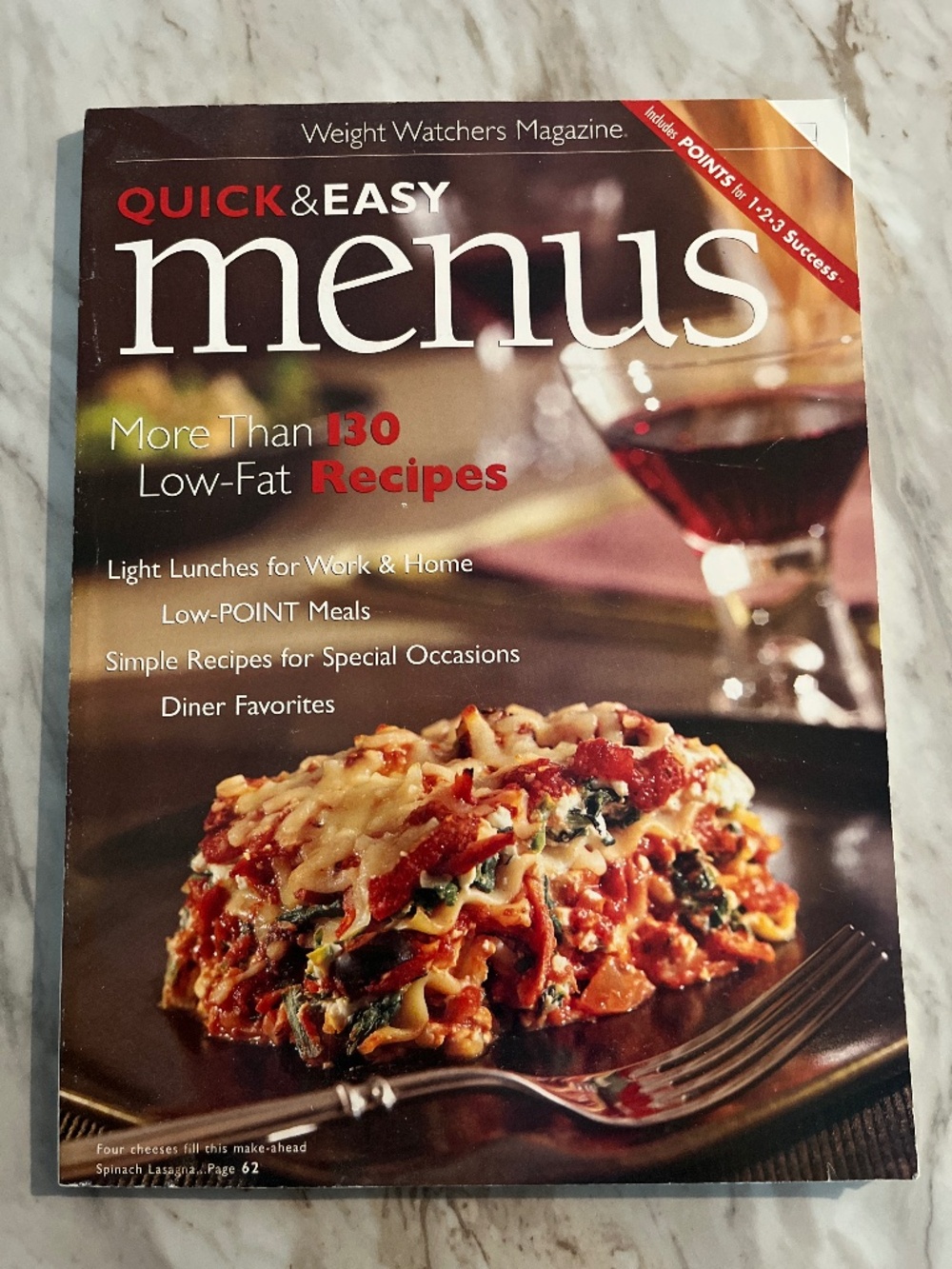 Weight Watchers magazine Quick & Easy Menus